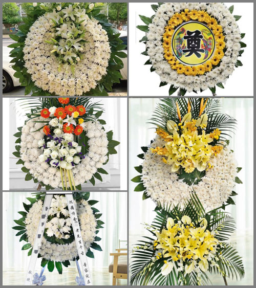 山西长治武乡县大有乡河西沟村花圈速递